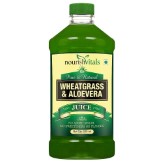 Nourish Vitals WheatGrass With AloeVera Juice 500ml - No Added Sugar